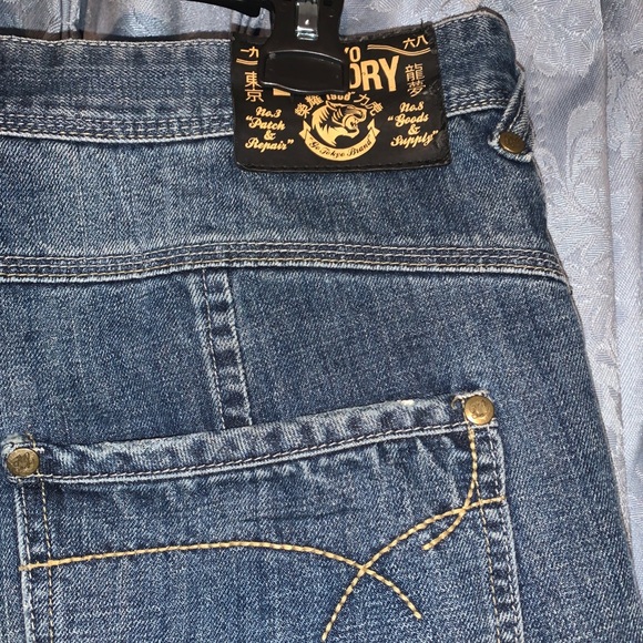 Tokyo Laundry Jean Shorts Jorts Japanese Brand Size 34 - Picture 7 of 7